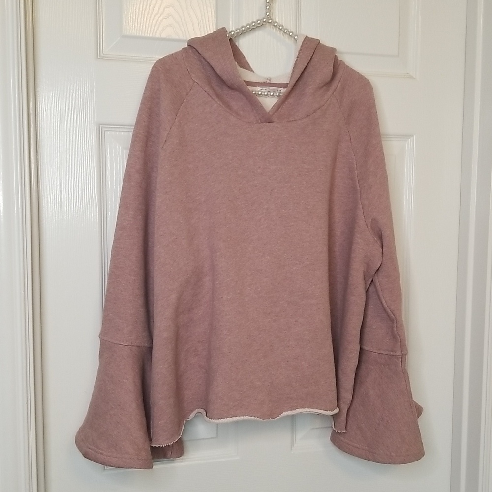 Cropped Bell Sleeves Hoodie XL |XL Cropped Sweatshirt XL